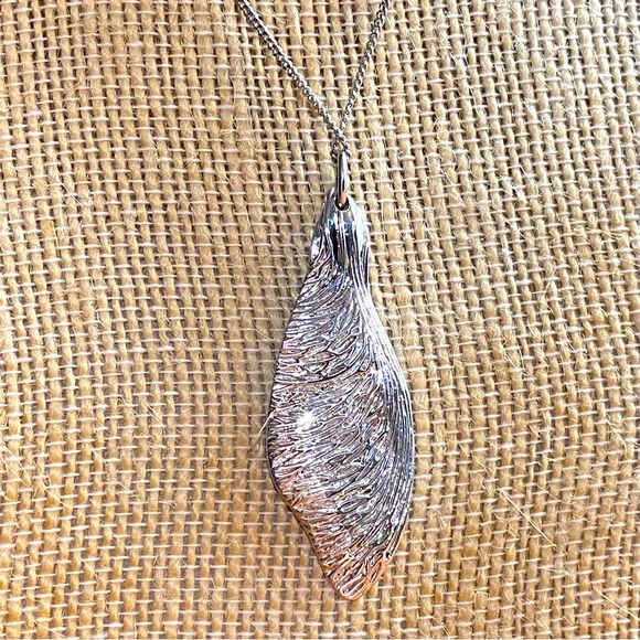Sterling Silver Wing Necklace - Picture 3 of 4